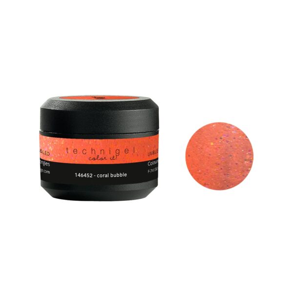 Coloured UV&LED nail gel coral bubble 5g