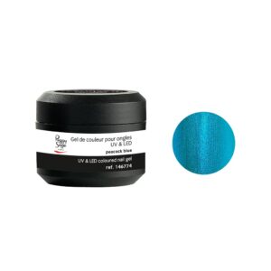 Coloured UV&LED nail gel peacock blue 5g