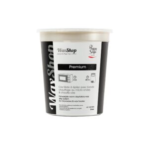 Fat-soluble warm depilatory wax, strip system for microwave & wax heater – Blanc – 700ml