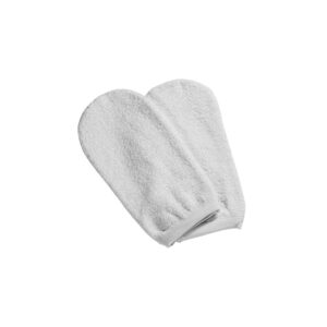 Pair of terry towel hand gloves