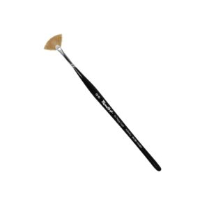 Fan nail art kolinsky brush by Roubloff DK73R-00-natural kolinsky sable-hair bristles