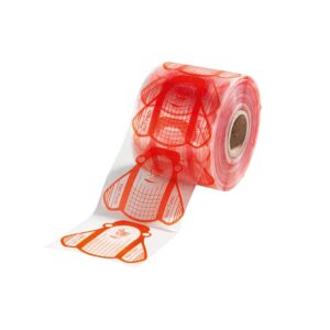Peggy Sage 500 clear nail forms - red