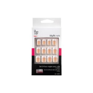 Peggy Sage Set 24 Idyllic nails - silver French