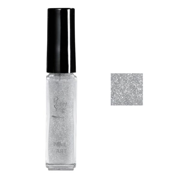 Nail lacquer nail art pailleté argent 7ml