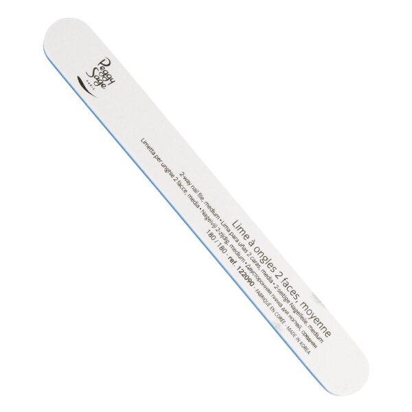 Peggy Sage 2-way nail file 180 180, white