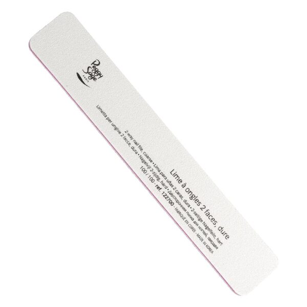 Peggy Sage 2-way rectangul. nail file 100 100, white
