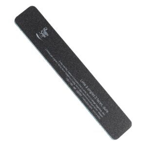 Peggy Sage 2-way rectangular nail file 100 180, black